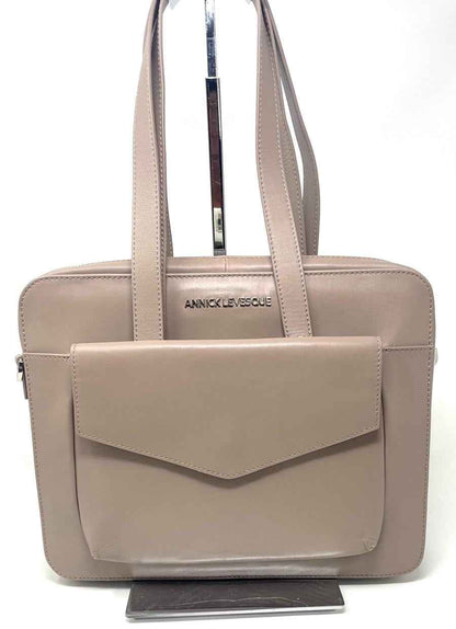 Sac de travail en Cuir Taupe - Sofia