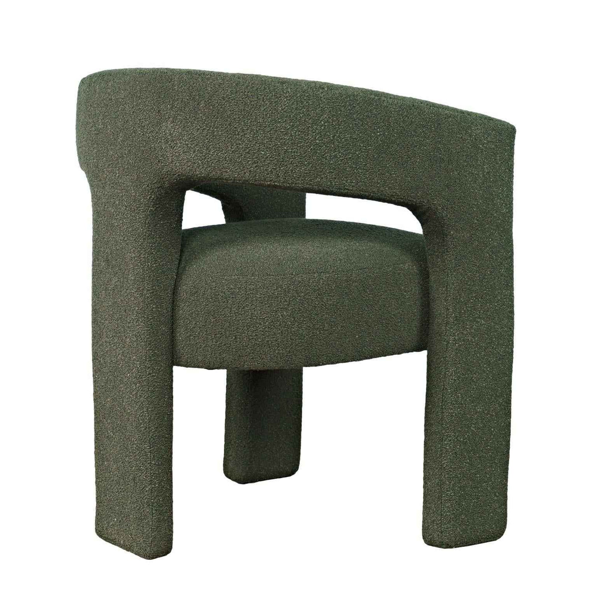 Sven Upholstered Dining Chair in Bouclé Fabric
