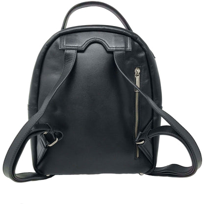 Sac à dos en Cuir véritable Noir, Eve