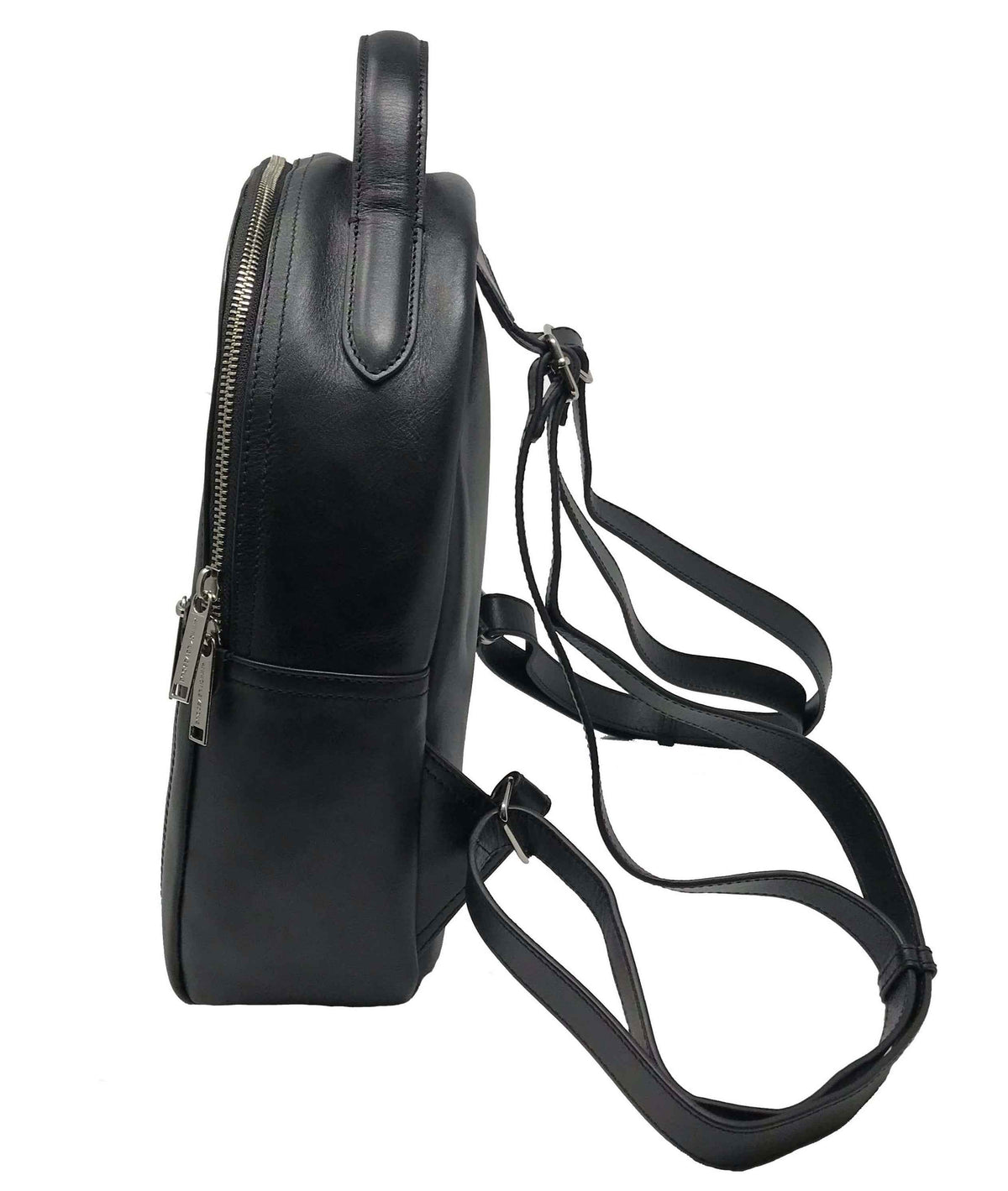 Sac à dos en Cuir véritable Noir, Eve