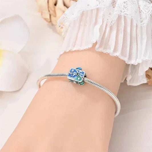 Beach Paradise Sterling Silver Suitcase Charm
