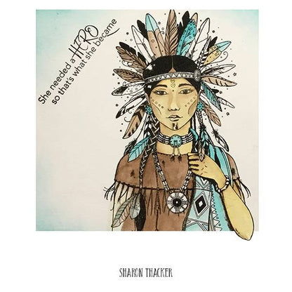 Spirit Warrior A5 Clear Stamp Set