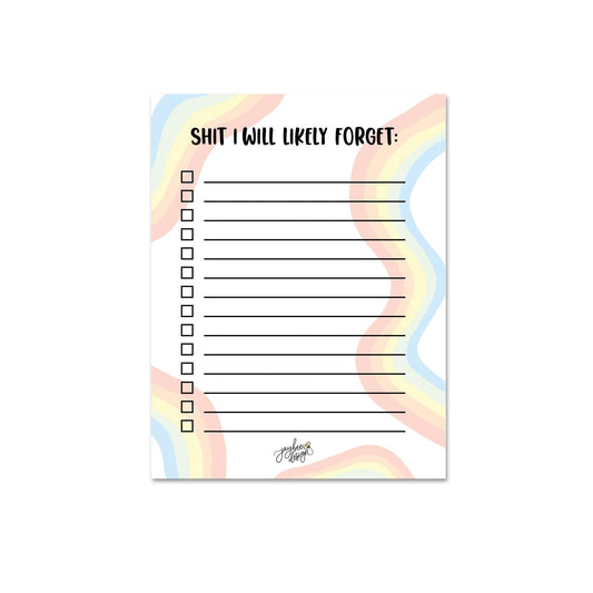 Shit I Will Likely Forget Notepad