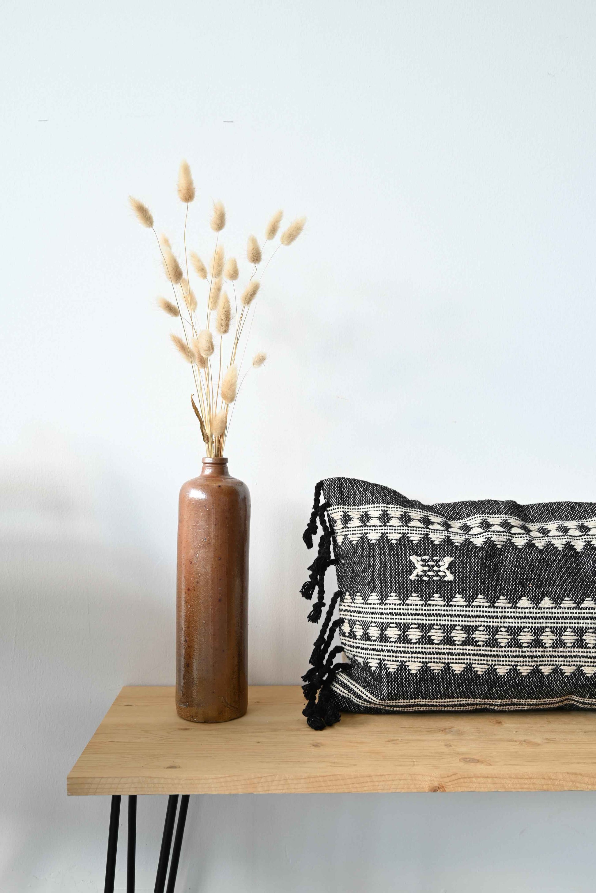 BHUJODI PILLOW COVER - CHARCOAL
