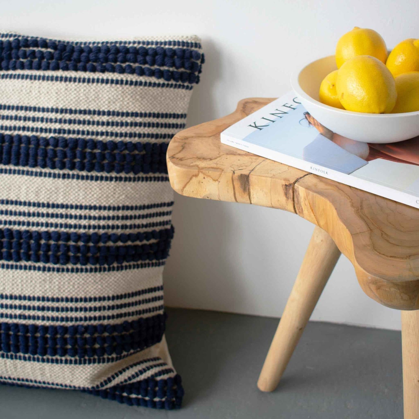 COTTON CANVAS - NAVY RIPPLE EURO
