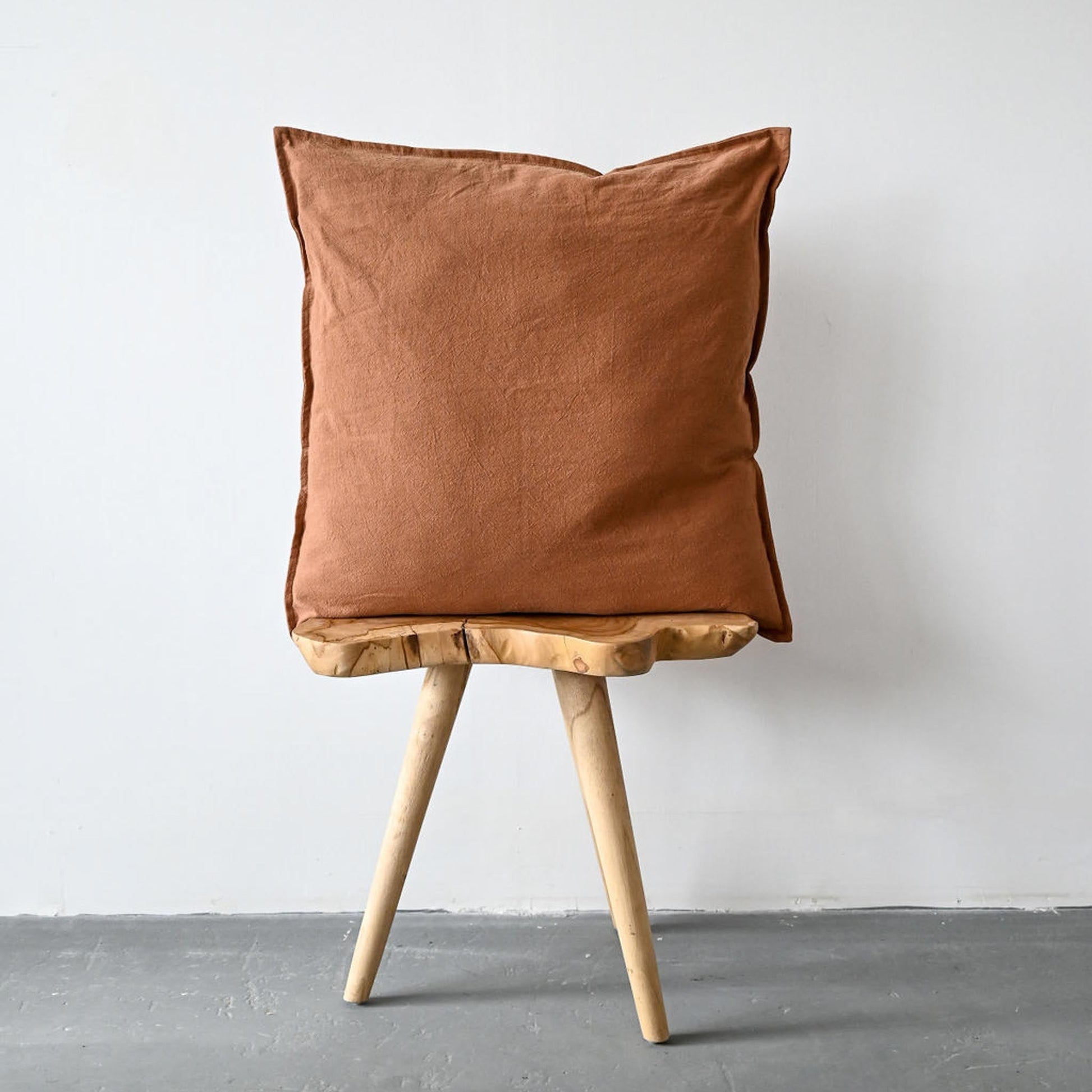 COTTON/ LINEN - RUST