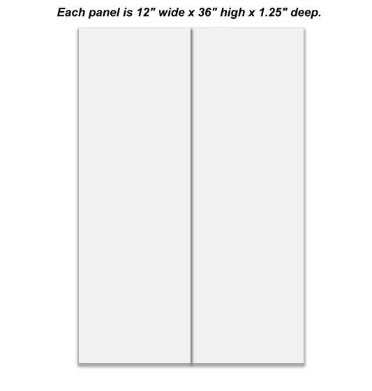 Split canvas prints 2 panels 12" x 36"each