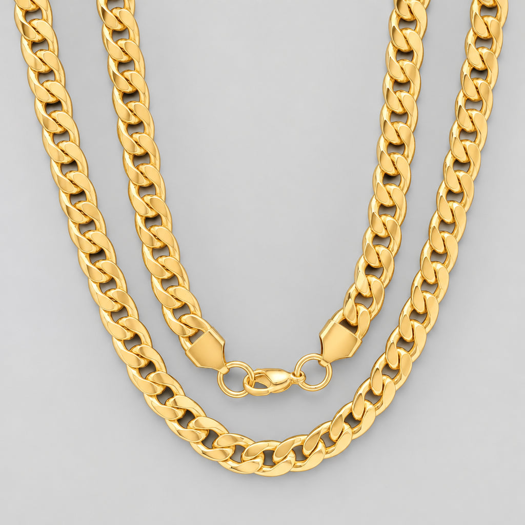 Steeltime Classic Chain Necklace | Stainless Steel & 18K Gold Plated