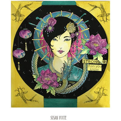 Oriental Princess A5 Clear Stamp Set