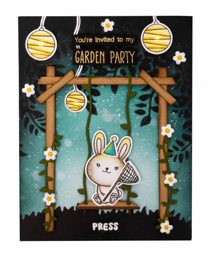 SL Stamp & Cutting Die Bunny Garden Sweet Stories 154x213x1mm 62 PC nr.55