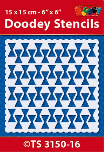 Stencil 15x15 cm Background pattern 3