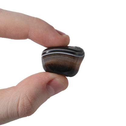 Agate Black Tumbled Stones
