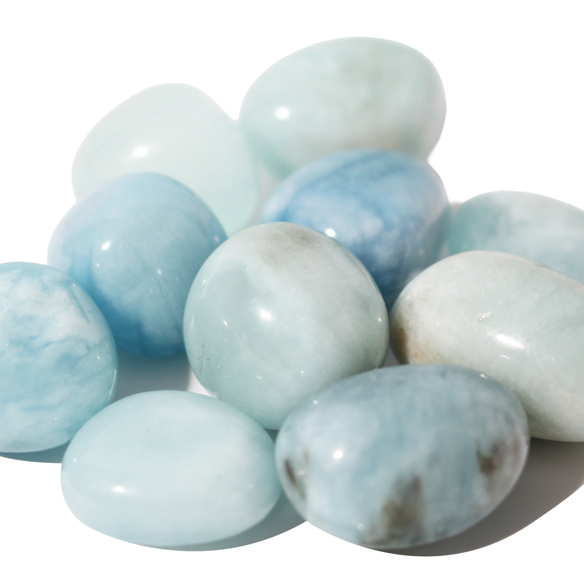 Aquamarine A Tumbled Stones