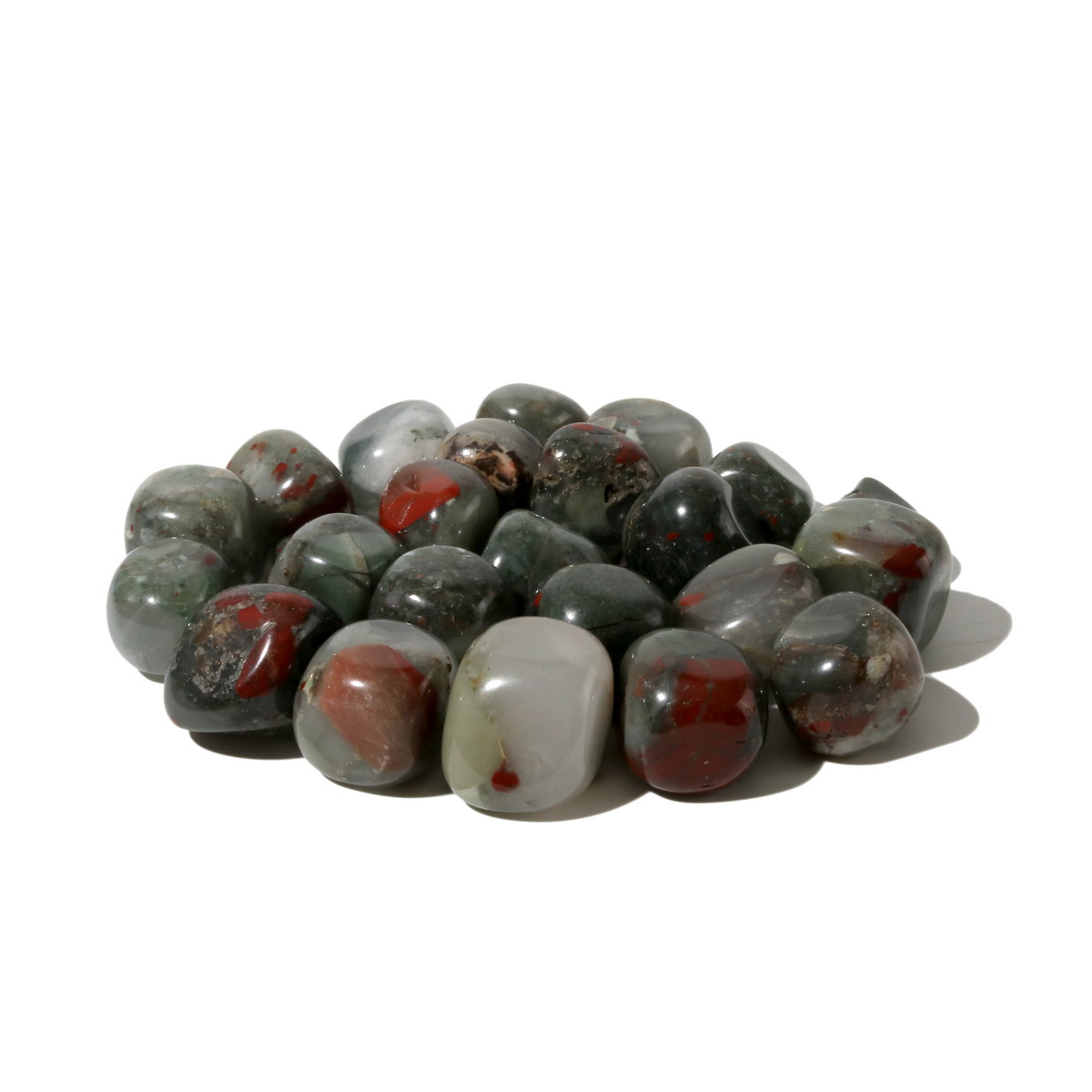 African Bloodstone Tumbled Stone