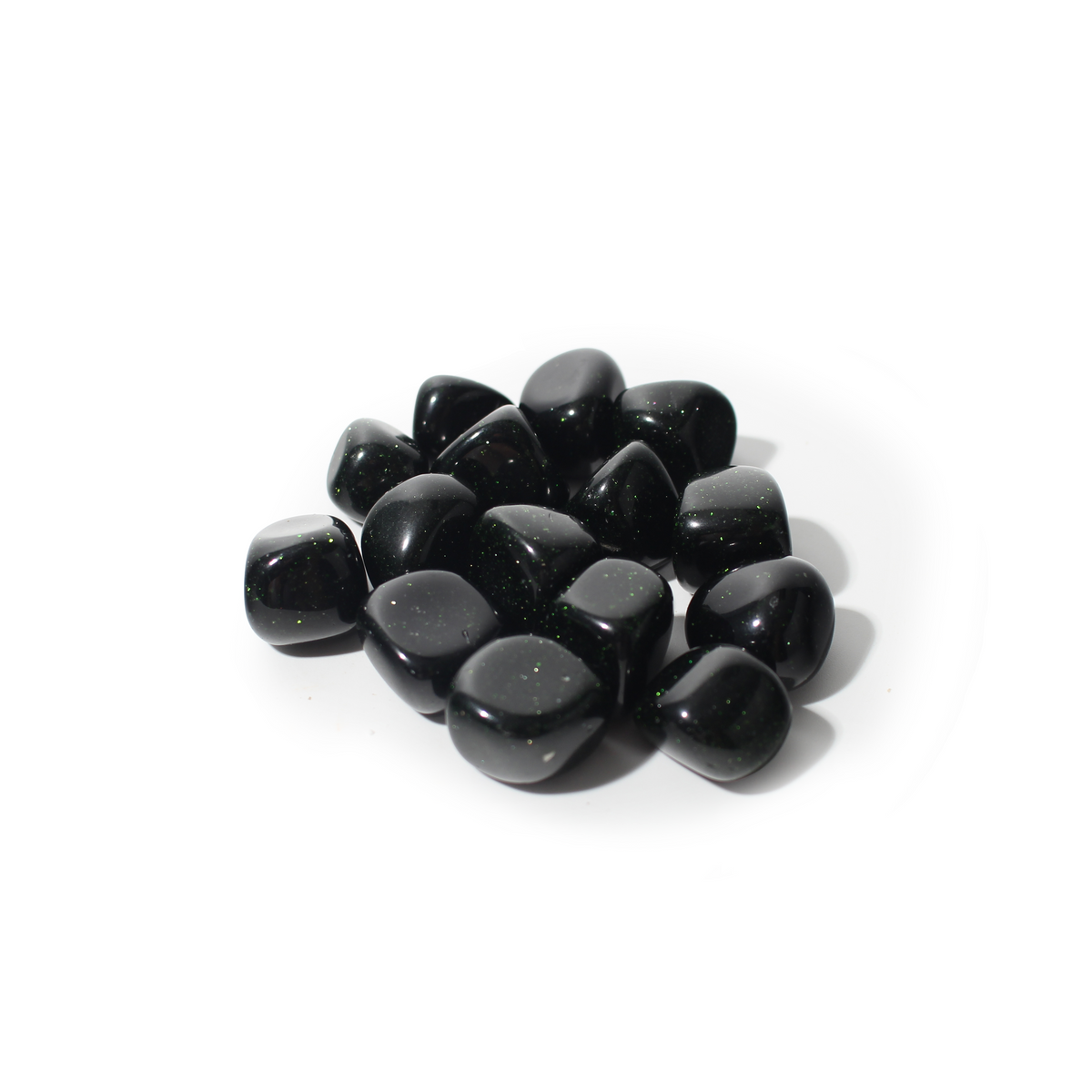 Green Goldstone Tumbled Stones (Synthetic)