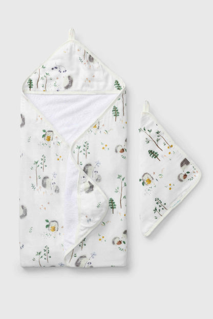 Hooded Towel Set - Hedgehogs