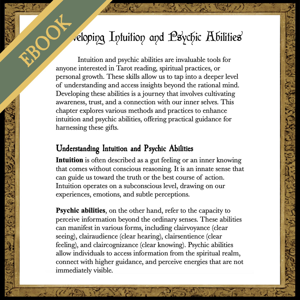 Shadow Work Tarot Deck E-Guidebook (Expanded Edition)