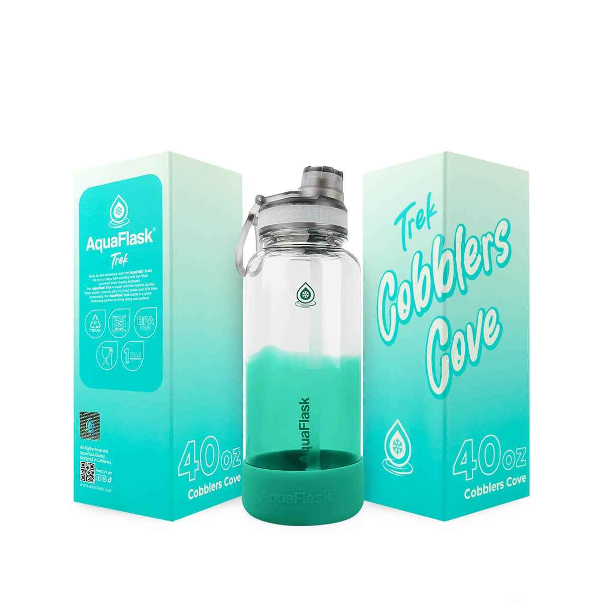AquaFlask Trek V2 40oz Tritan Water Bottle – BPA-Free & Leak-Proof