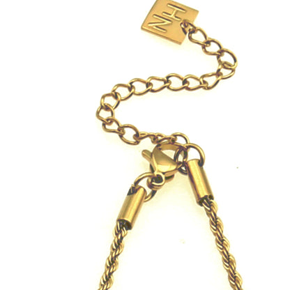 ULYANA: Rope Chain Gold Necklace - 24 Inches
