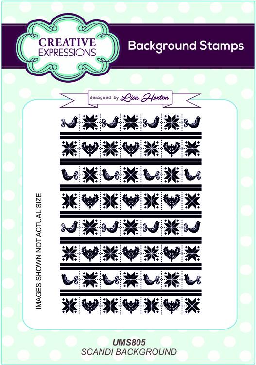 Creative Expressions Scandi  A6 Background Stamp