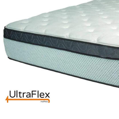 UltraFlex® EUPHORIA 14" Orthopedic Eurotop Pocket Coil Foam Encased Eco-friendly Hybrid Mattress (Made in Canada)