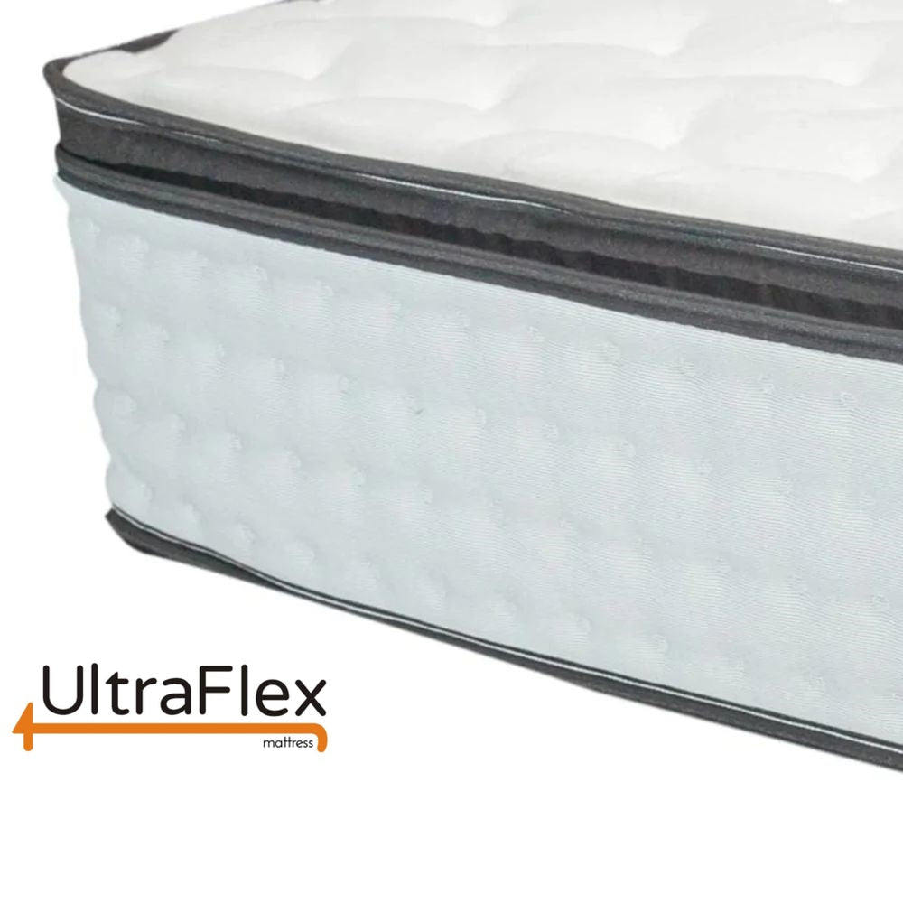 UltraFlex® LUSH 12" Orthopedic Eurotop Pocket Coil Premium Foam Encased, Eco-friendly Hybrid Mattress (Made in Canada)