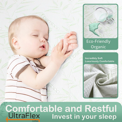 UltraFlex® EasySleep- Canadian-Made Medium Firm Gel Infused Reversible Comfort With Pressure Relief, Cooling Technology, Bamboo Cover, CertiPUR-US® Certified Foam Eco-Friendly Mattress (Made in Canada)