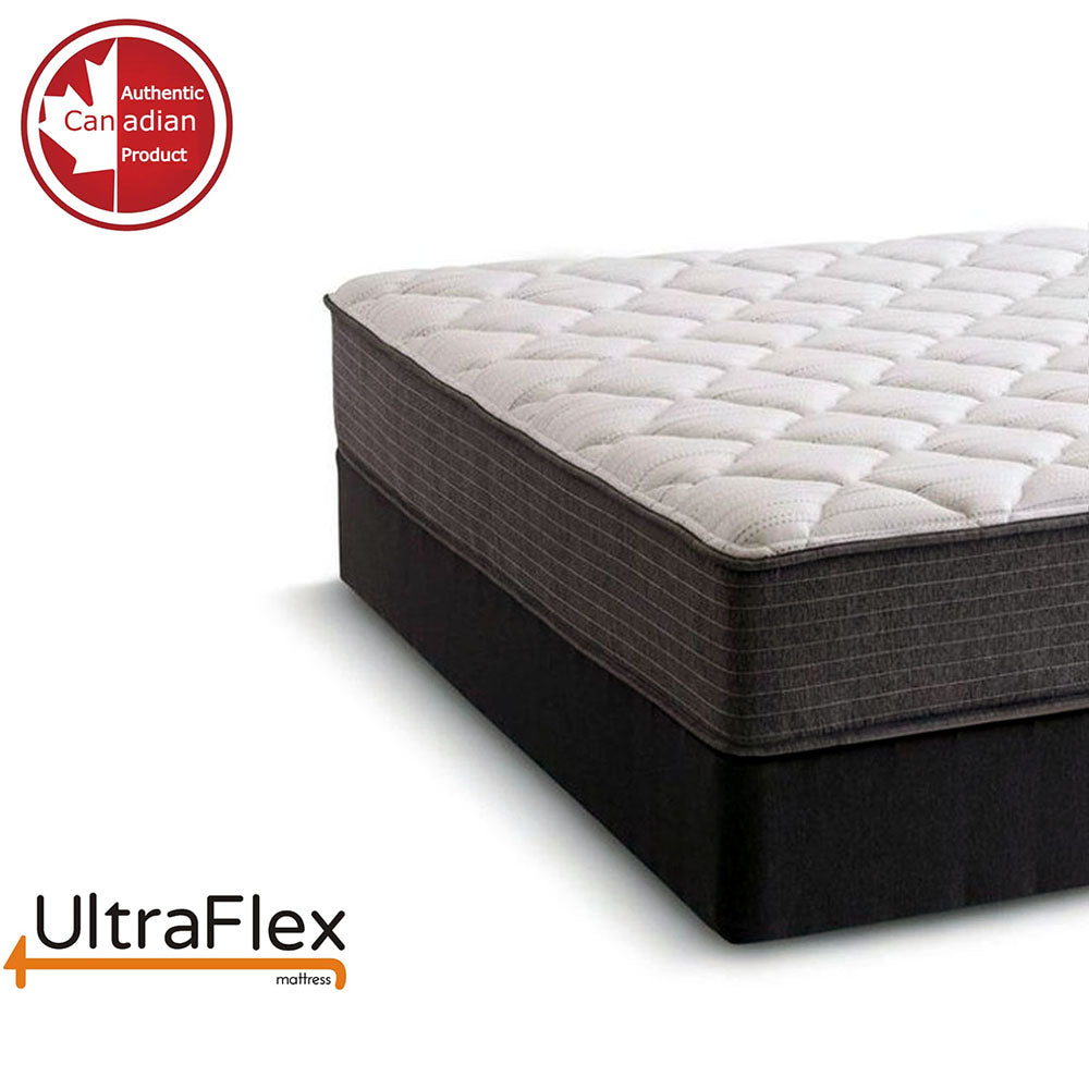 UltraFlex® ASPIRE- Supportive Medium-Firm Foam Mattress with Cool Gel Memory Foam for Pressure Relief, with Waterproof Protector. Made in Canada.