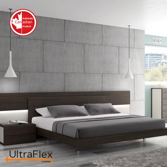 UltraFlex® DESTINY- Orthopedic, Spinal Care Cool Gel, Pressure Relief Foam, Multiple Posture Support, Low Motion Transfer, Natural Foam Blend,(Made in Canada)-With WaterProof Mattress Protector