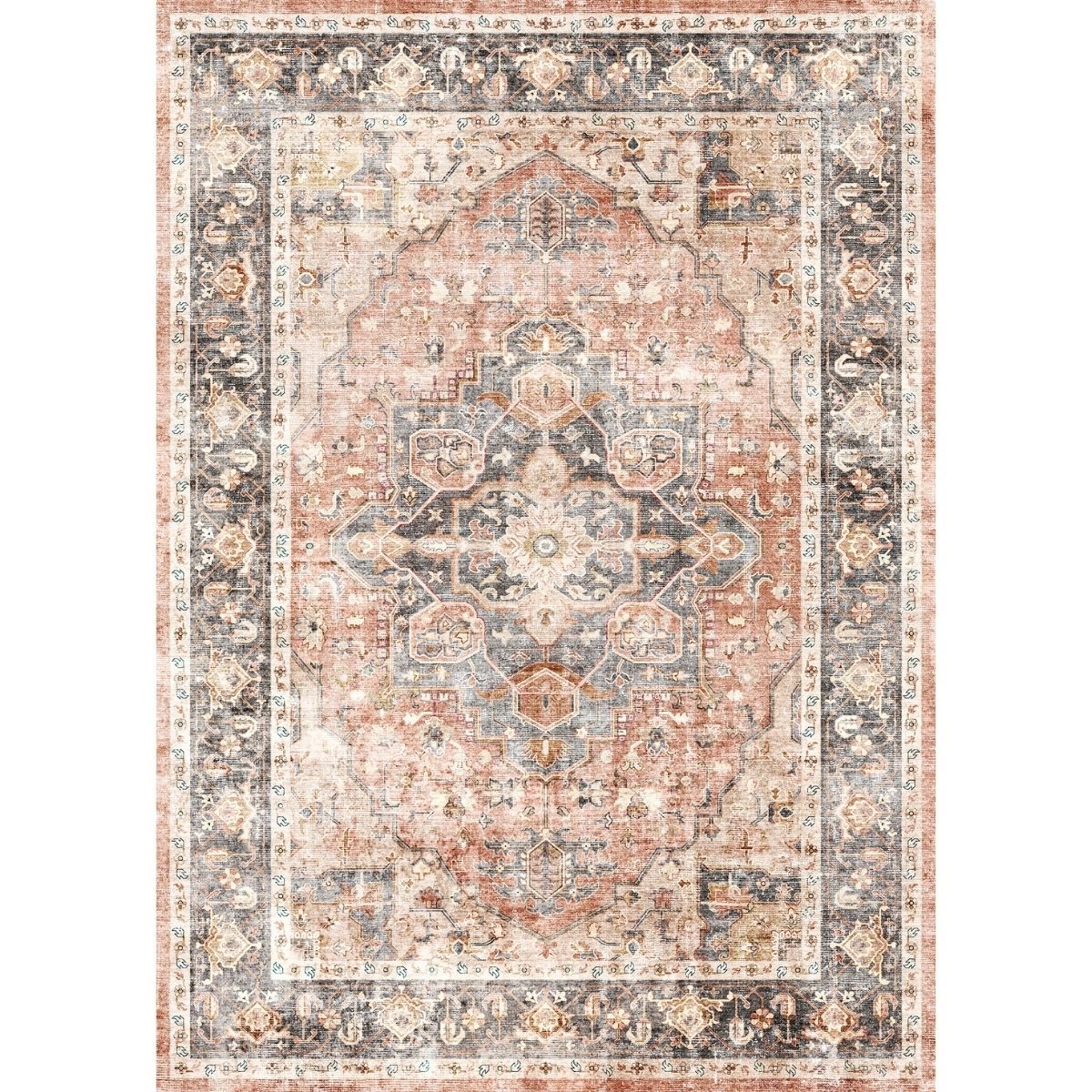 Riverra Terracotta Black Teppich