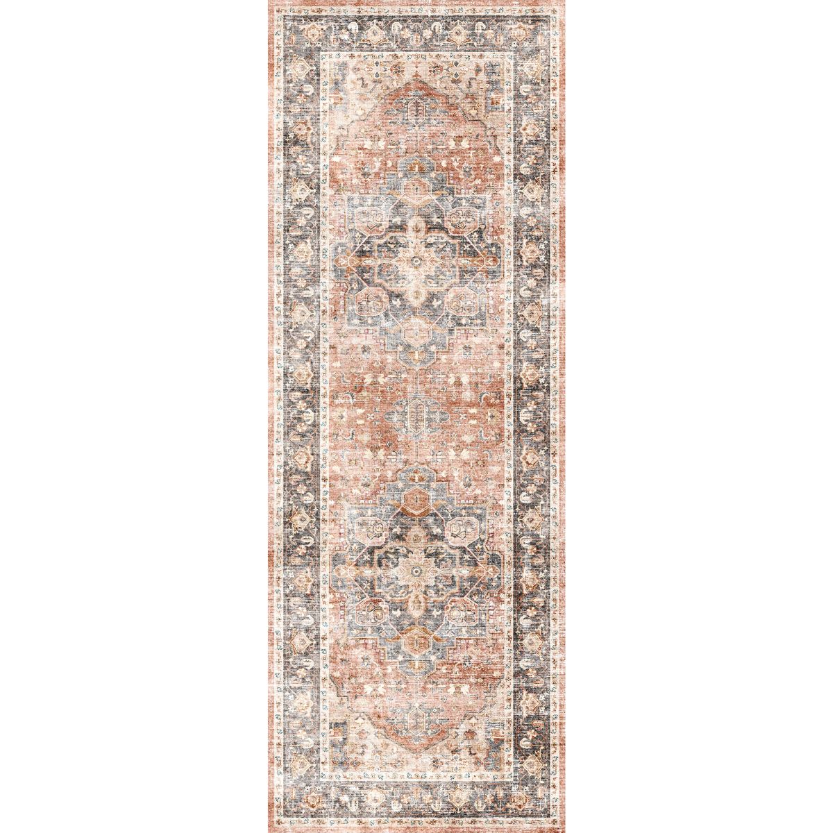 Riverra Terracotta Black Teppich