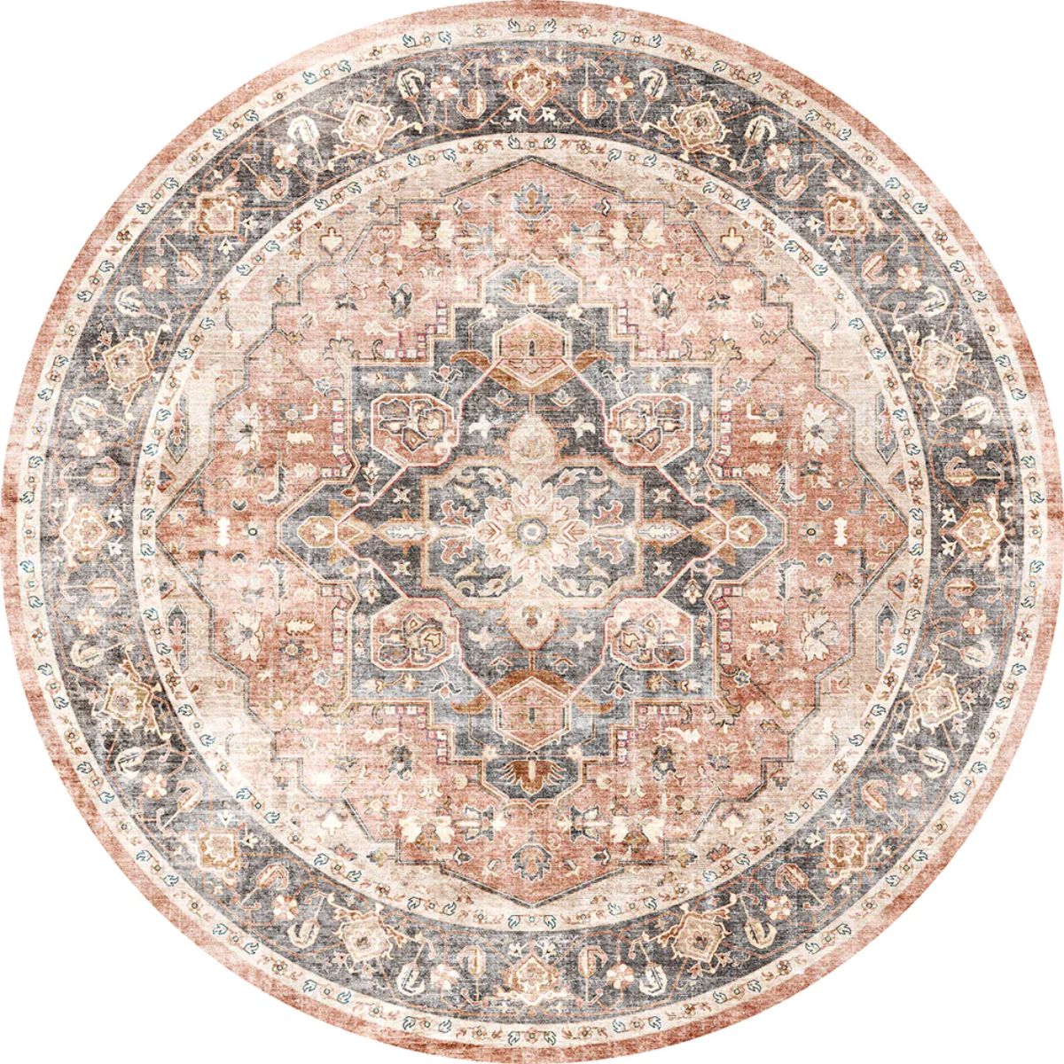 Riverra Terracotta Black Teppich