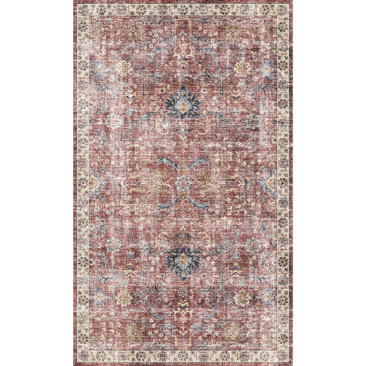 Teppich Jasper Rose Taupe Rot