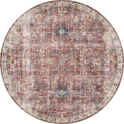 Teppich Jasper Rose Taupe Rot
