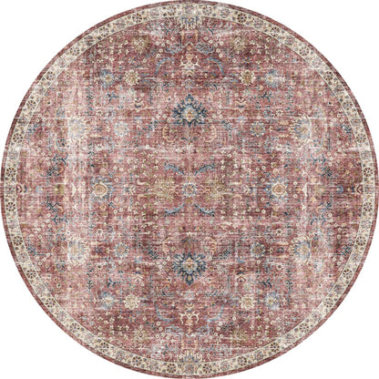 Teppich Jasper Rose Taupe Rot