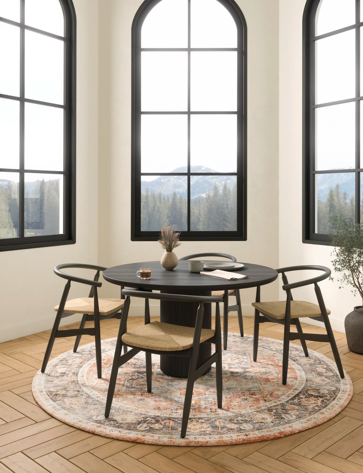 Riverra Terracotta Black Teppich