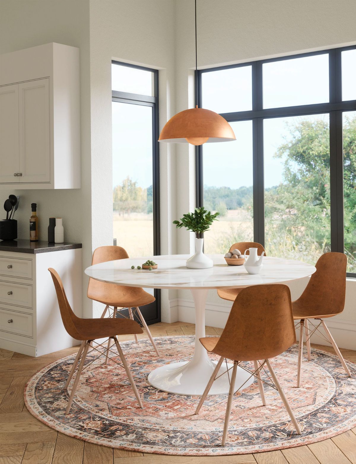 Riverra Terracotta Black Teppich