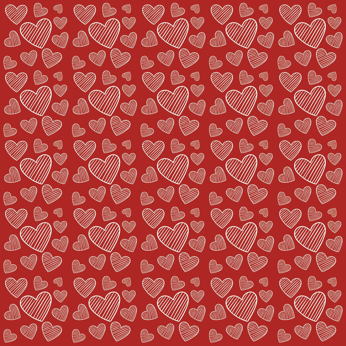 Red Hearts Adhesive Vinyl