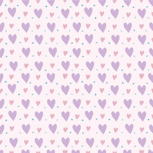 Valentines Hearts Purple HTV#2