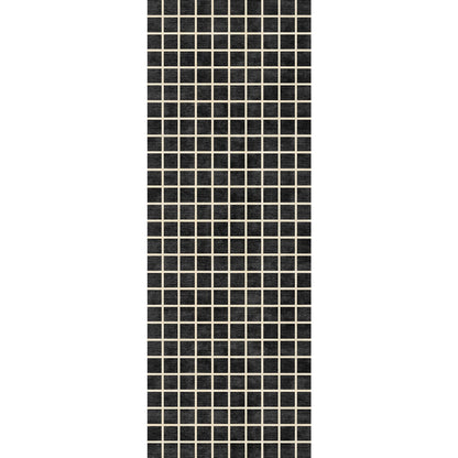 Caper Black Natural Checkered Rug