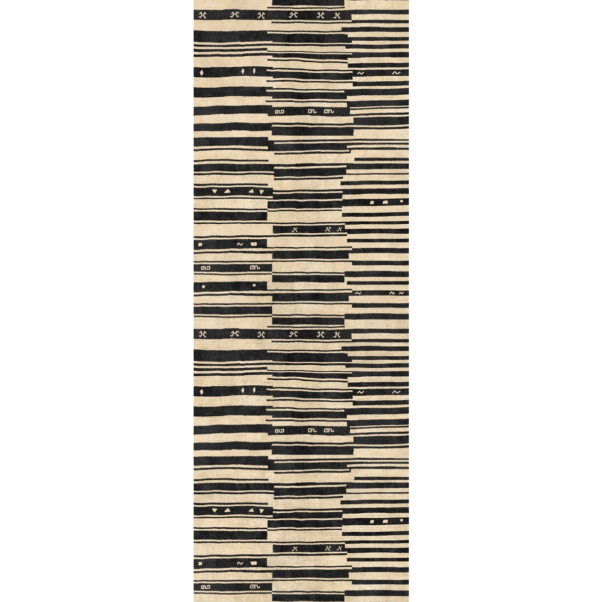 Xelara Natur Schwarzer Teppich