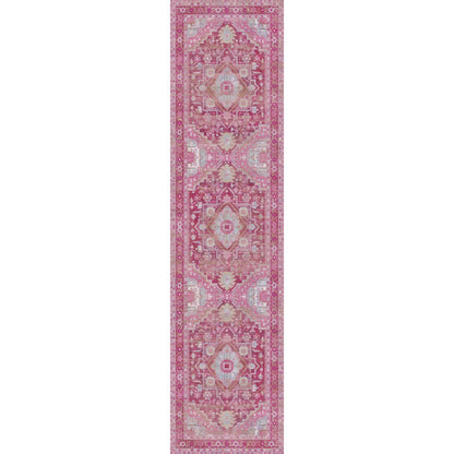 Ozana rosa-türkiser Teppich