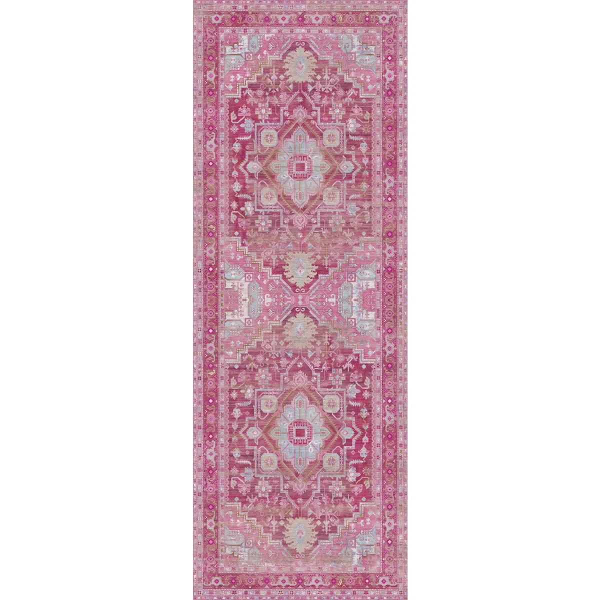 Ozana rosa-türkiser Teppich