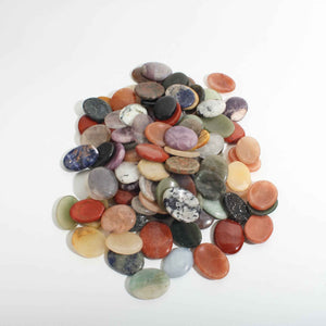 Mixed Stone Worry Stones - 100 Pack