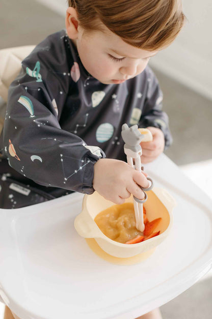 Long Sleeve Bib - Planets