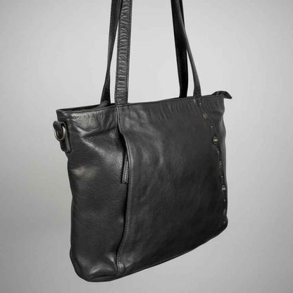 MET Leather Handbag for Women.Tote with Dual Handles