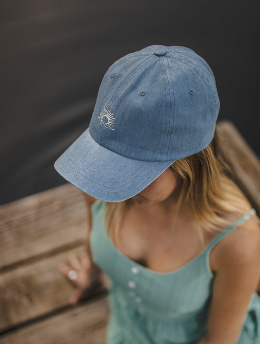 Bestickte Jeans-Schirmmütze