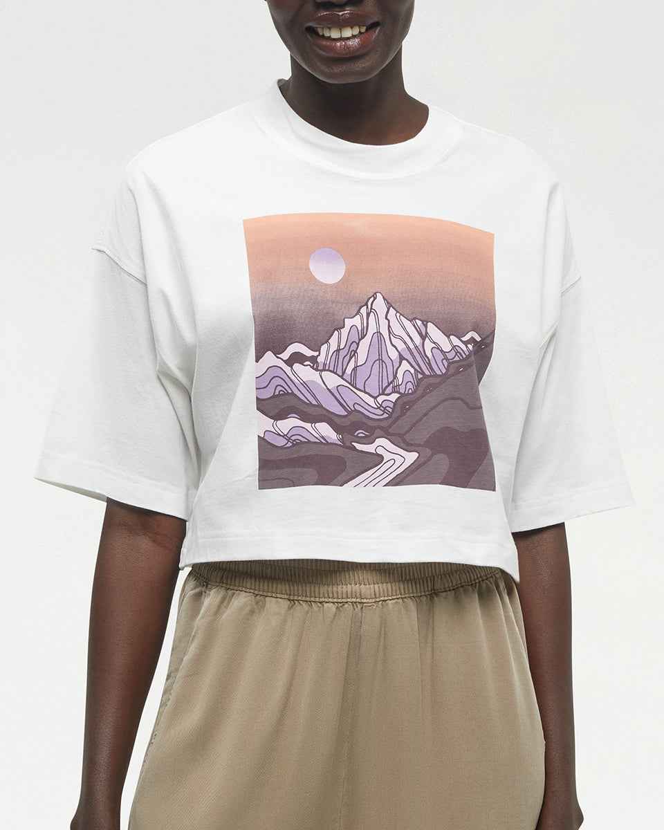 Emerald Edge Oversized Crop T-Shirt