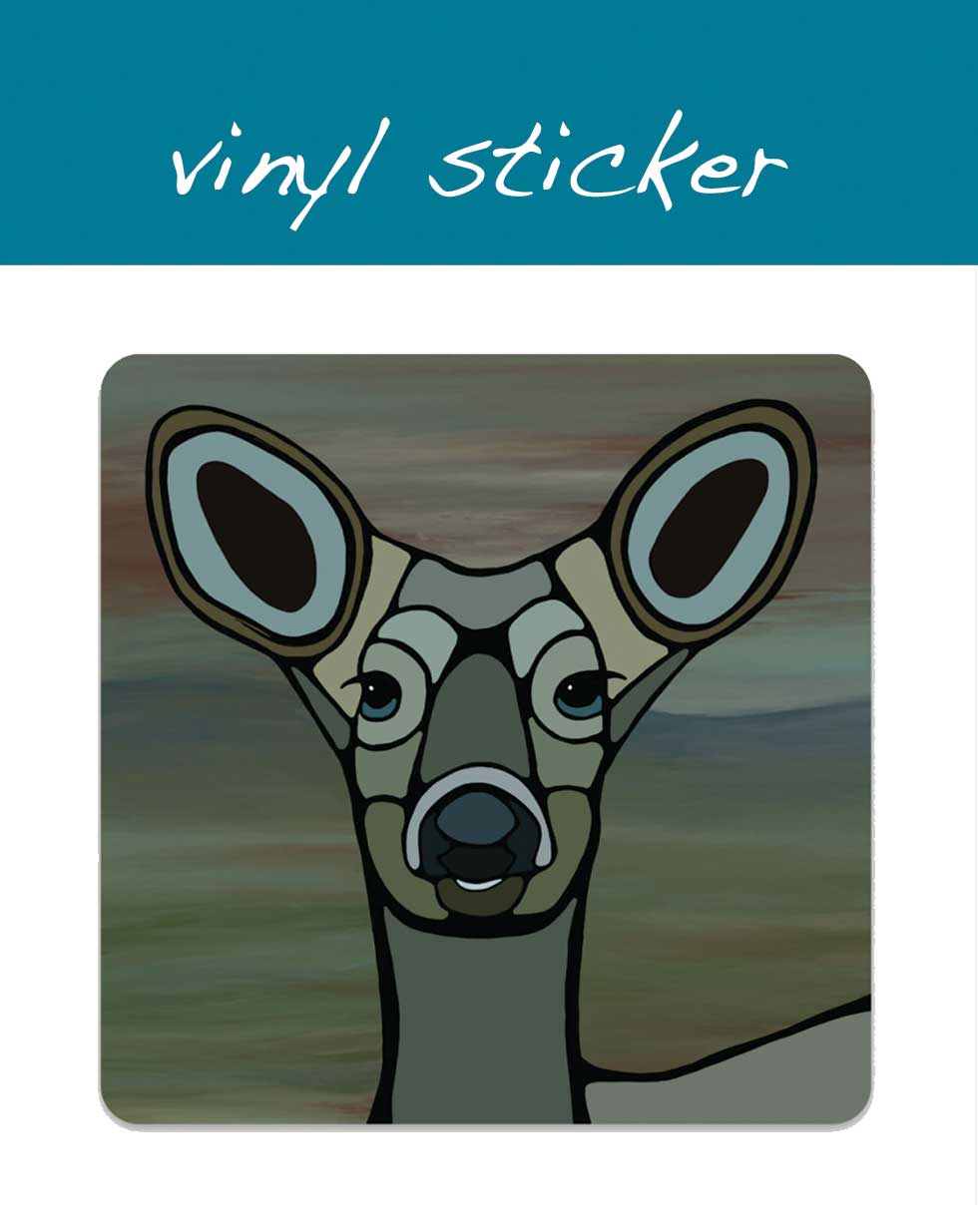 Vinyl Sticker - White-Tailed Deer