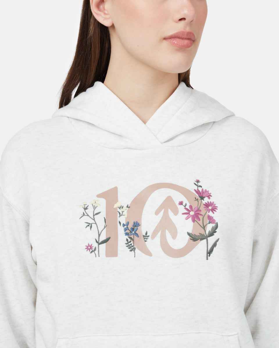 Floral Logo Hoodie
